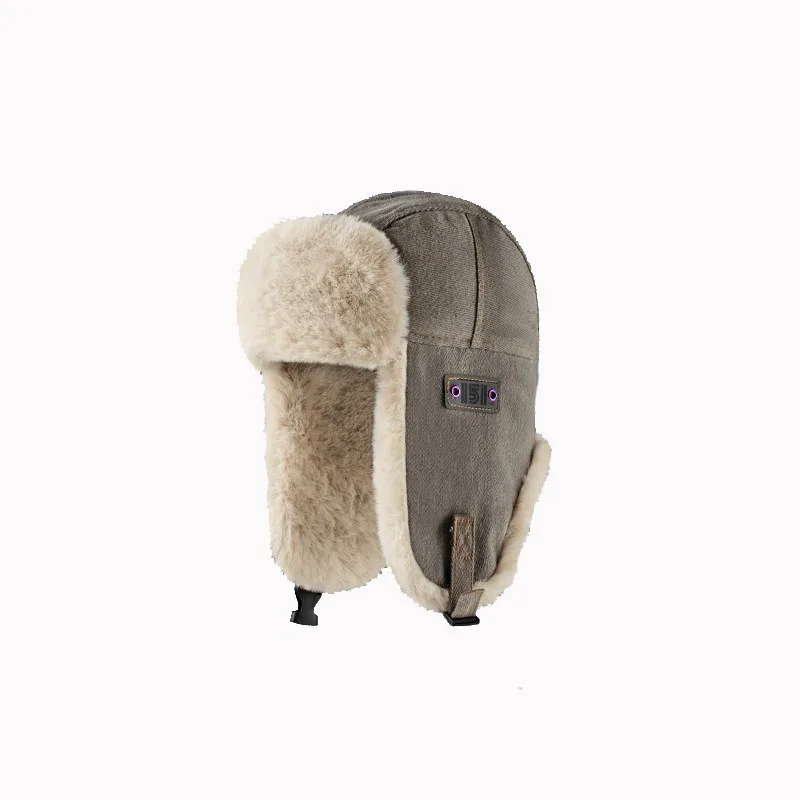 

Thick Plush Winter Beanie Solid Color Ear Protection Windproof Warmth for Men Women Outdoor Cycling Skiing Sports Cold Weather