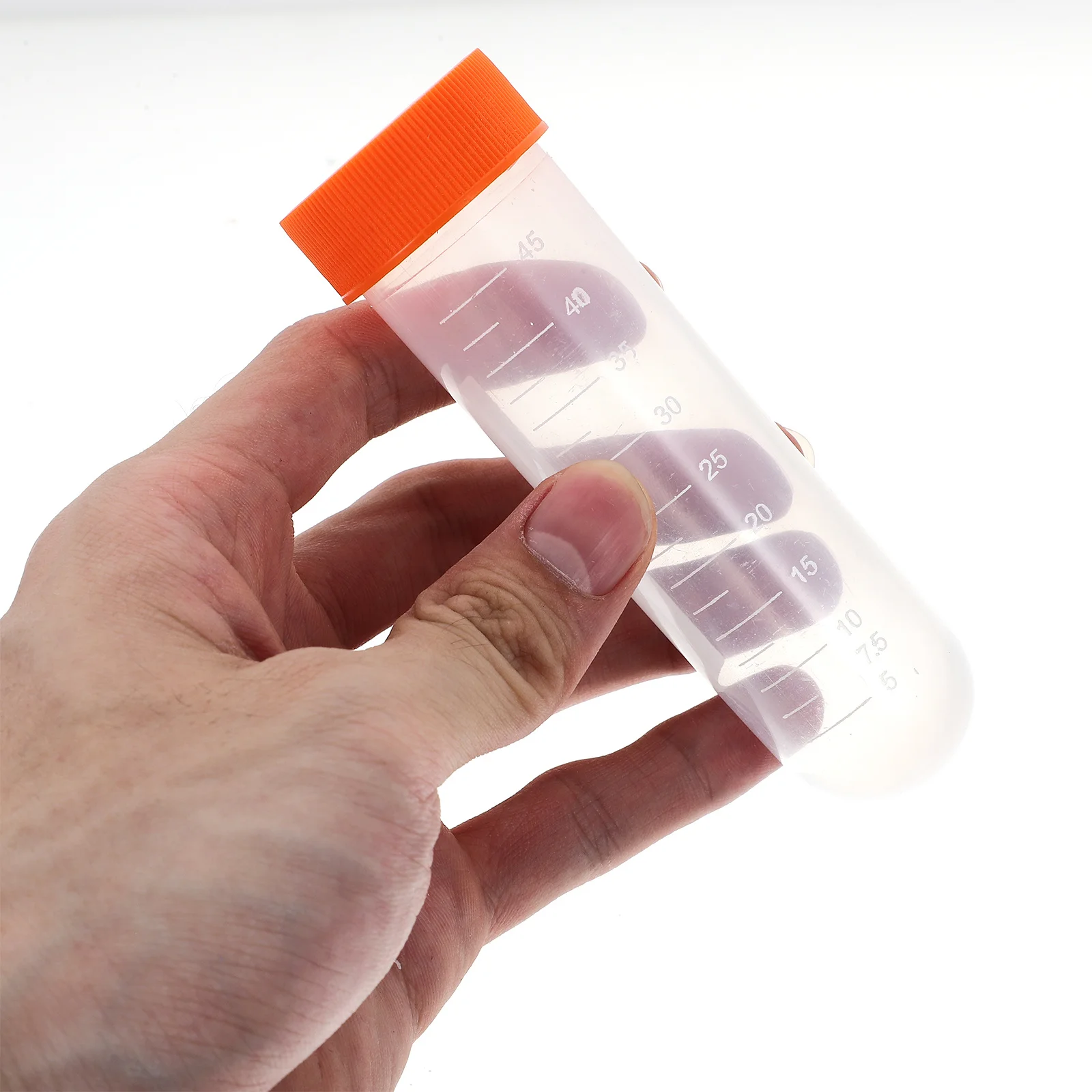 

100Pcs 50Ml Centrifuge Tubes Smooth Wall Test Vials for Science Experiments with Accurate Scale Centrifugal