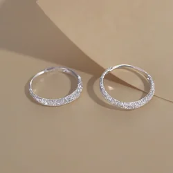 Vintage Shinning Hoop Earrings for Women Girls Piercing Circle Earring Temperament Charm Party Wedding Jewelry Gift Сережки