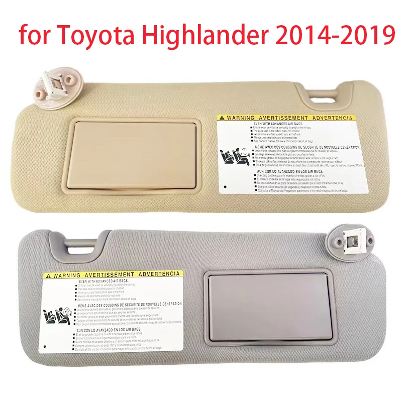 

74320-0E074-A0 for Toyota Highlander 2014 - 2019 Car sun visor, makeup mirror, anti-glare shielding plate replacement parts