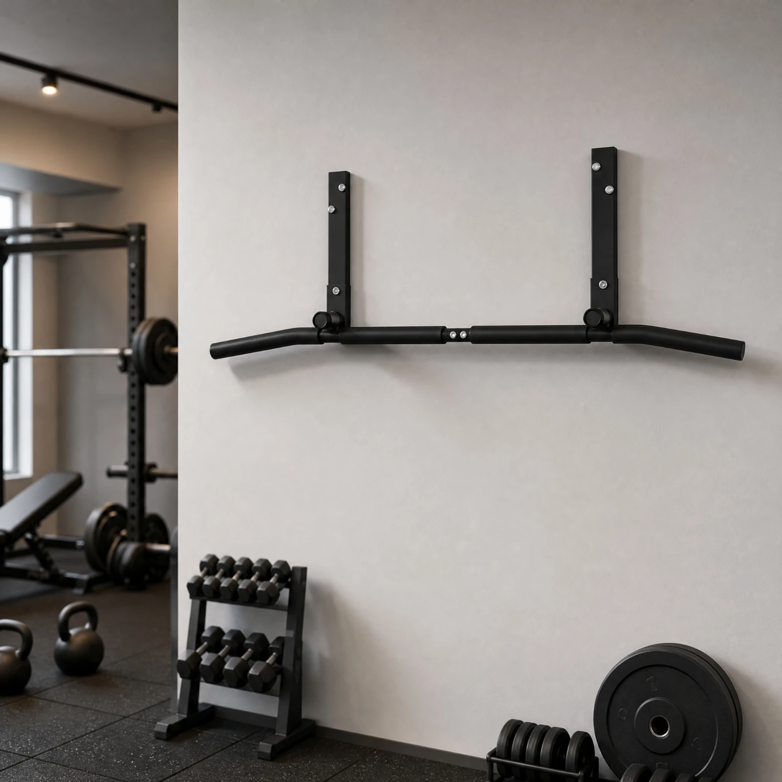 Exercise Equipment Space-Saving Doorway Pull-up Bar with Padded Grips for Home Gym, Apartment