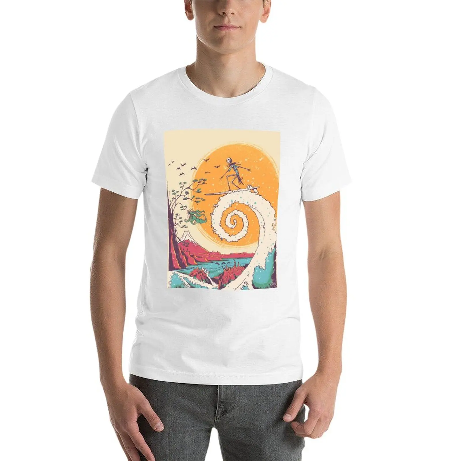 Koszulka Surf Before Christmas męska koszulka graficzna koszulka z nadrukiem personalizowane koszulki męskie zestaw koszulek bawełnianych