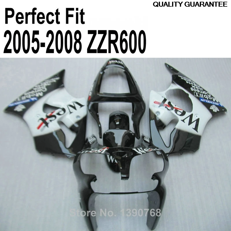 Комплект обтекателей для Kawasaki ZZR600 2005 2006 2008 05 07 08, наклейка на заказ, обтекатели TP31