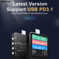 ChargerLAB Power-Z KM003C USB PD3.1 QC5.0 Protocol 48V Range Dual Type-C Digital Voltmeter&Ammeter Power Bank Tester