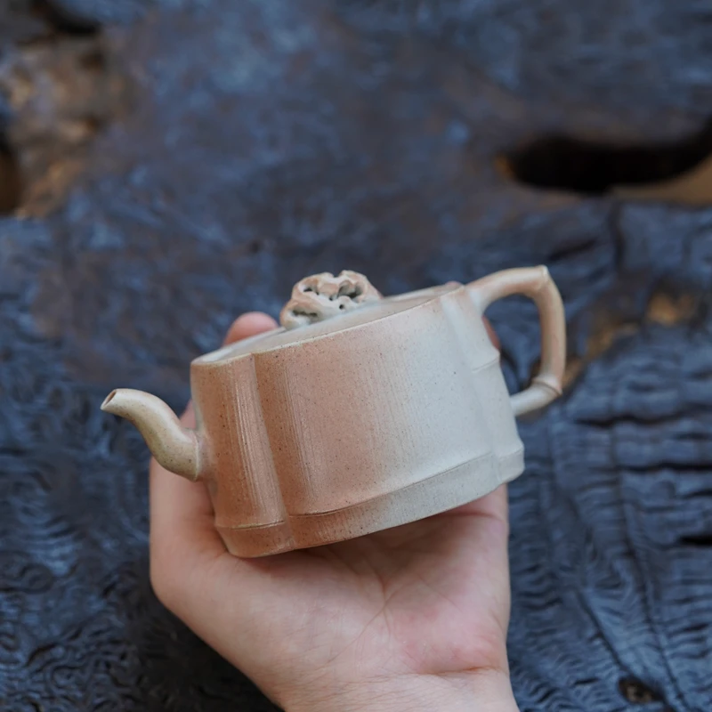 

Zen Yuantang Yixing Handmade Yixing Clay Teapot Kung Fu Teapot Begonia ZONE WHITE Segment Mud Firewood 150cc