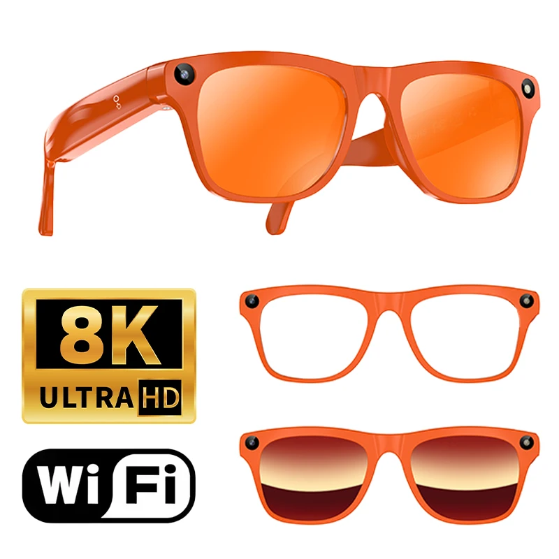 Lenovo Upgrade Smart AI Glasses 800W HD 8K Shooting Camera Photo Video Voice Call Translation Bluetooth AI Motorcycle Glasses image 3
