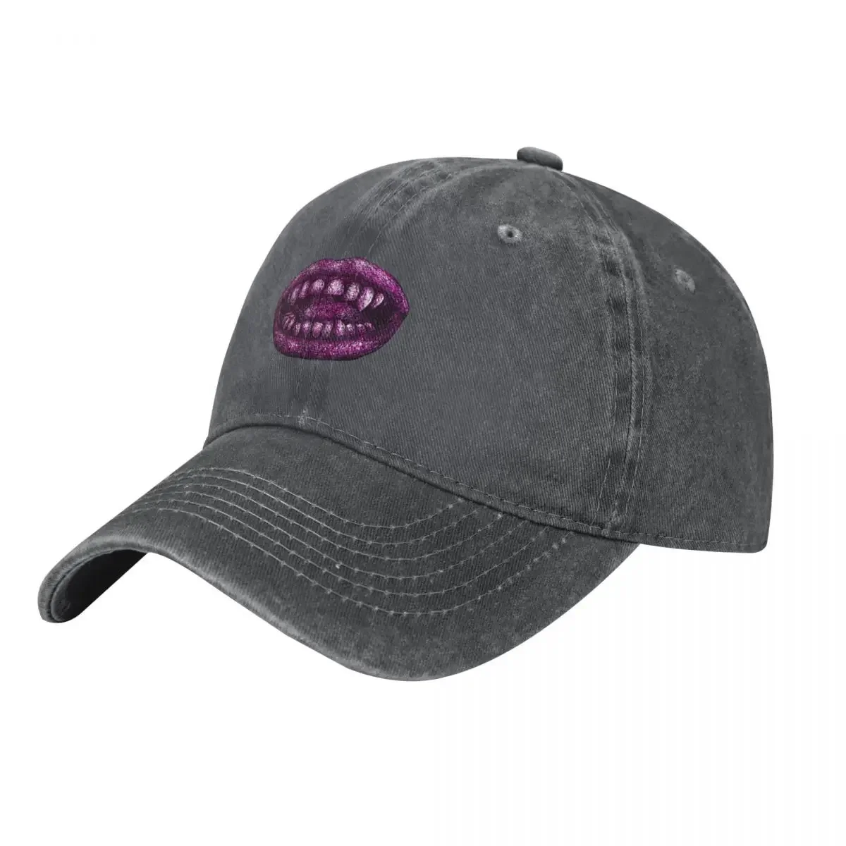 vampire teeth, pink mouth Baseball Cap Hat Man Luxury Military Cap Man For Man Women's