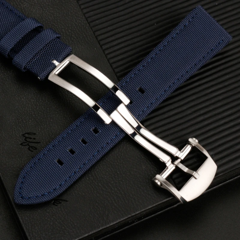 Wysokiej jakości zapięcie do zegarka dla Breitling składana klamra nylonowy gumowy skórzany pasek 316, męskie akcesoria do zegarków ze stali nierdzewnej 20 m