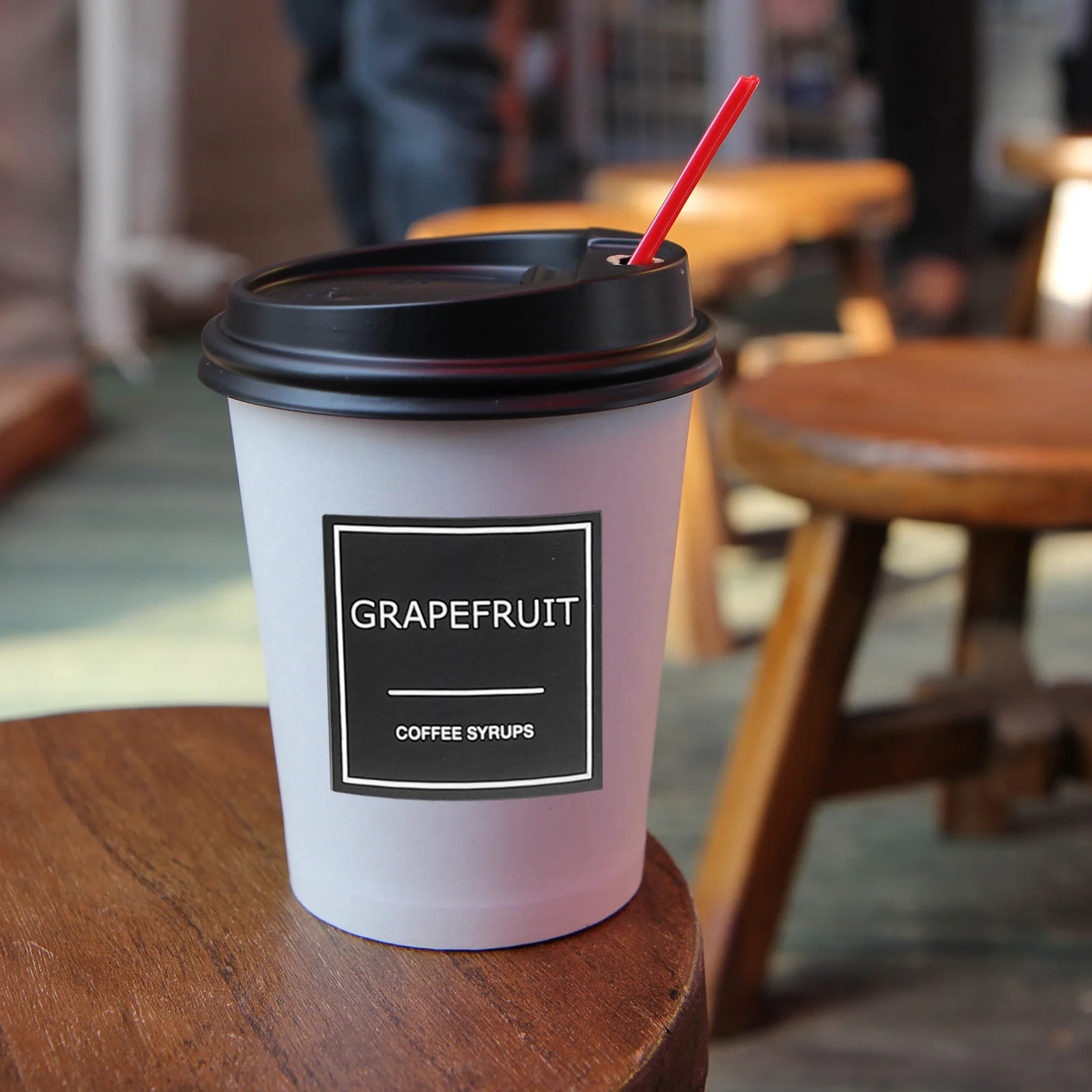 3 листа водонепроницаемые ПВХ этикетки для кофейного сиропа многоразовые минималистичные наклейки для организации кухни маркировка бутылок кофе-бар