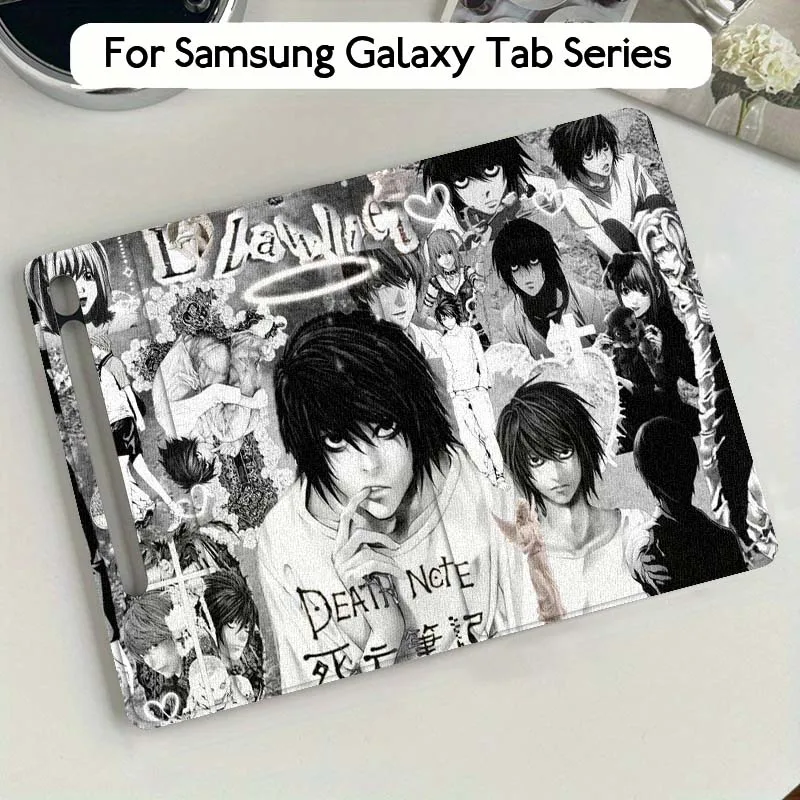 حافظة كمبيوتر لوحي D-Deaths N-Notes لهاتف سامسونج جالاكسي تاب S7 S8 S9 S10 FE Plus Lite 11 12.4 13.1 بوصة