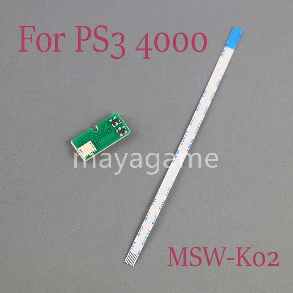 30sets Replacement Power ON OFF Switch Board PBC Card For PS3 Super Slim MSW-K02 CECH-4000 4001 40xx with Cable