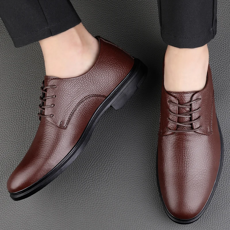 Men Shoes Derby Shoes Lace Up Workplace Gentlemen Business Attire Casual Shoes