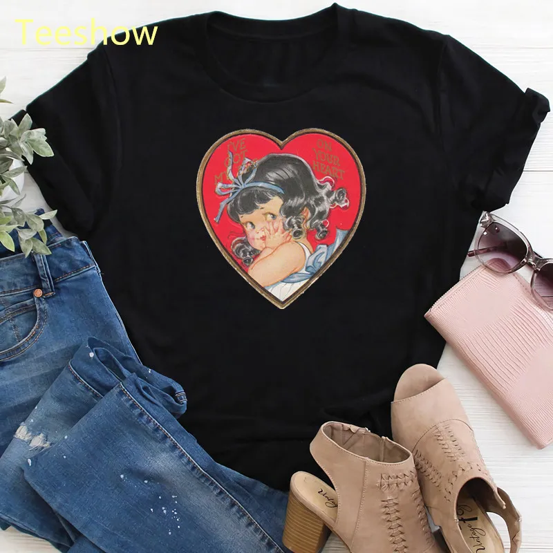 Kawaii T-shirt Vrouwen Print 90S Meisjes Cartoon Kleding Vrouwelijke Tops Tee Casual Vrouwen Vintage Shirts Zomer Esthetische T-shirt Femme