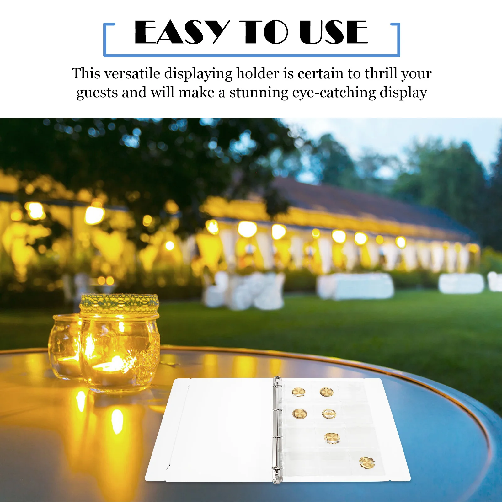 

Badge Collection Storage Holder Book Transparent PVC Medal Display Pocket Display Case for Coins Badge Storage Pocket