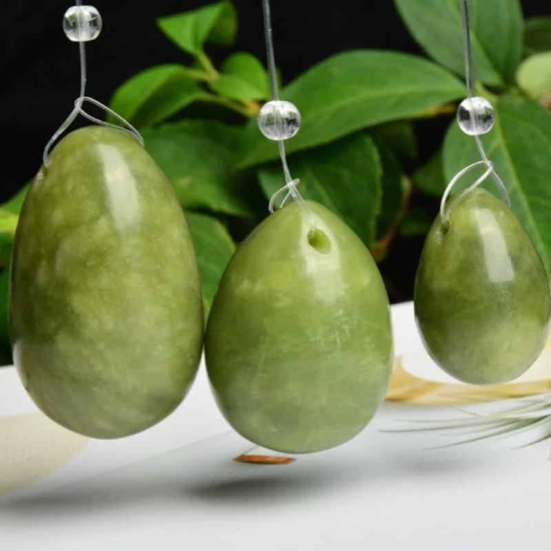 

Natural jade jade health massageroval egg shaped massage ball for hands face other areas