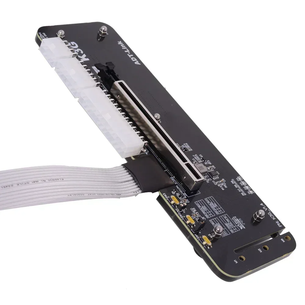 ADT R23SG eGPU PCIe x16 ke PCI-E x4 kabel ekstensi adaptor 16x PCI Express kabel Riser untuk Desktop grafis eksternal kartu 50CM