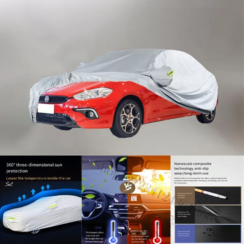 For Fiat Ottimo 210T Car cover Exterior Car Cover Outdoor Protection Full Car Covers Waterproof Sunshade Snow Cover Anti uv