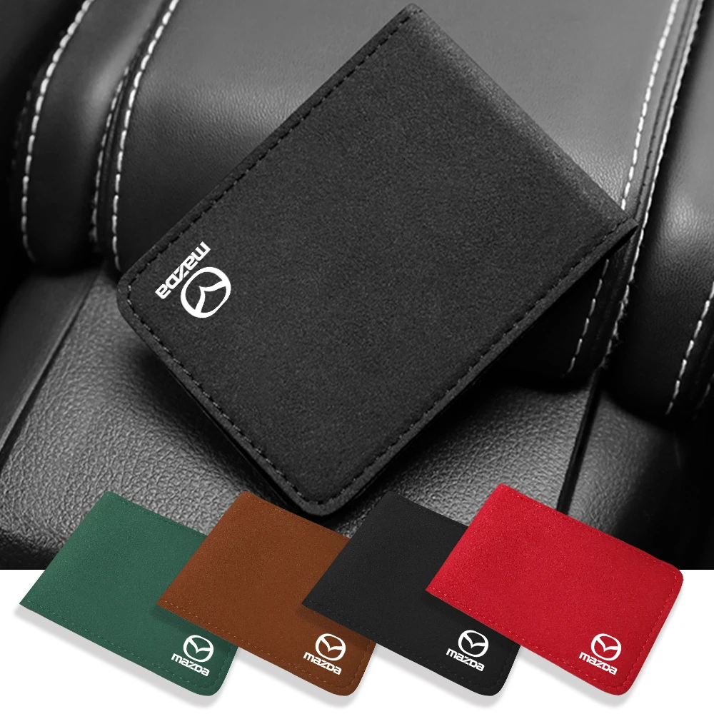 Car Driving License Cover Auto Storage Bag Card Holder For Mazda 2 3 5 6 Axela Atenza Speed CX3 CX4 CX5 MS Miata Angksela Demio