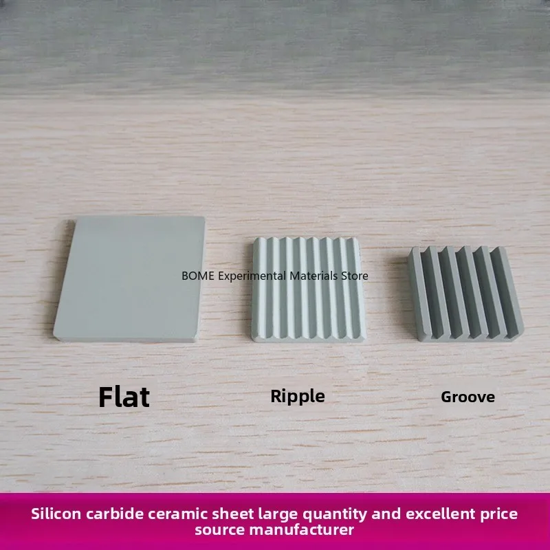 Silicon Carbide Ceramic Sheet High Temp Corrugated Microporous Heat Sink 1010 1515 20*20mm