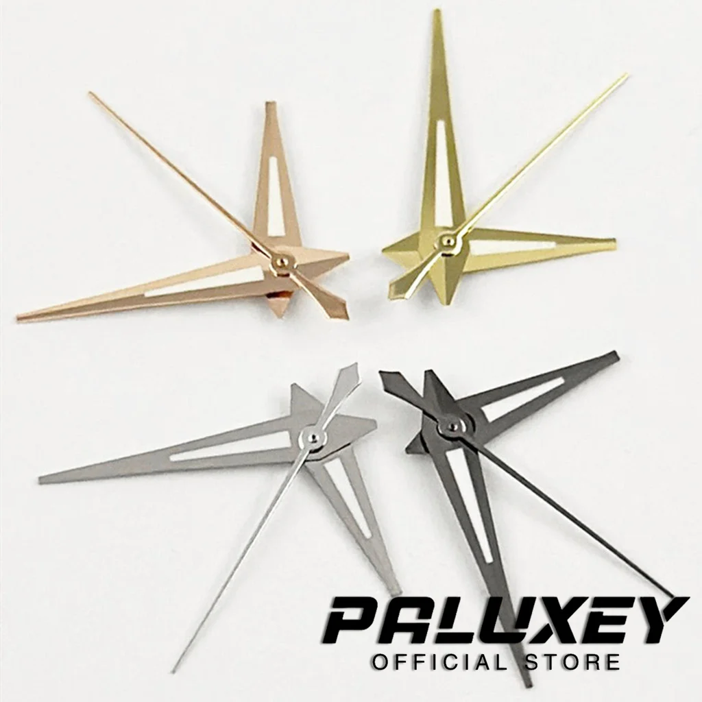 NH35 Hands Silver Rose Gold Gun Gold Watch Hands Fit For NH34 NH35 NH36 4R 7S 7002 Movement Watches Pointers Green luminous