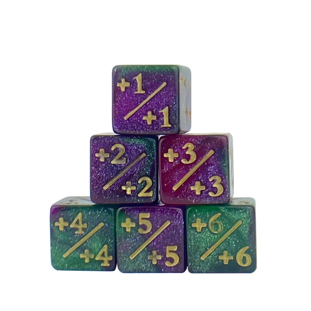 6Pcs Mtg Dice Set B… - image