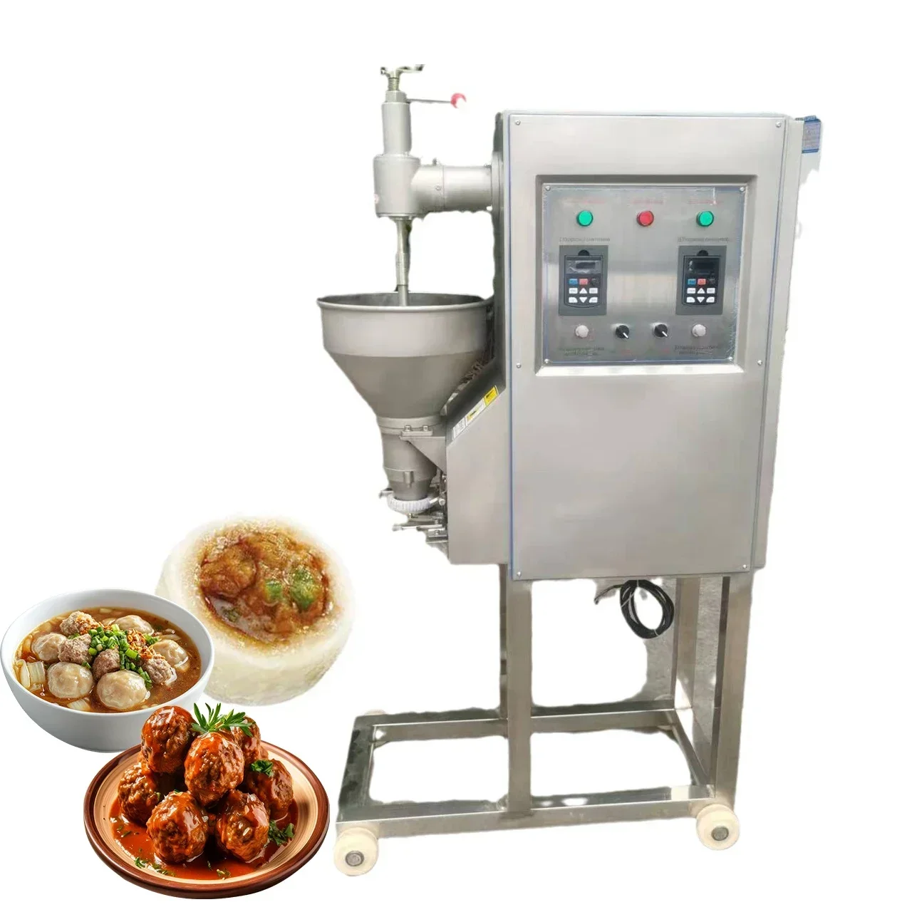 Cheap SUS304 Solid Meatball Making Machine  For Make Beef Fish Meatball Adjust Meatball Diameter  factory price
