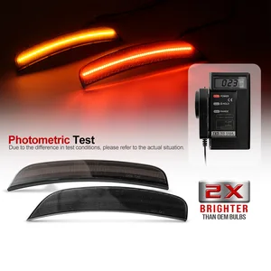 Vorder- und hintere Stoßstangen Lampe, Seitenmarker, Schilderzeichenanzeige, Reflektorrauchlichter, geeignet für Fiat 500 Sport 2012-2017 500E 2013-2019, 4pcs 10 Hauptverkauf Fiat Light 500 - №9