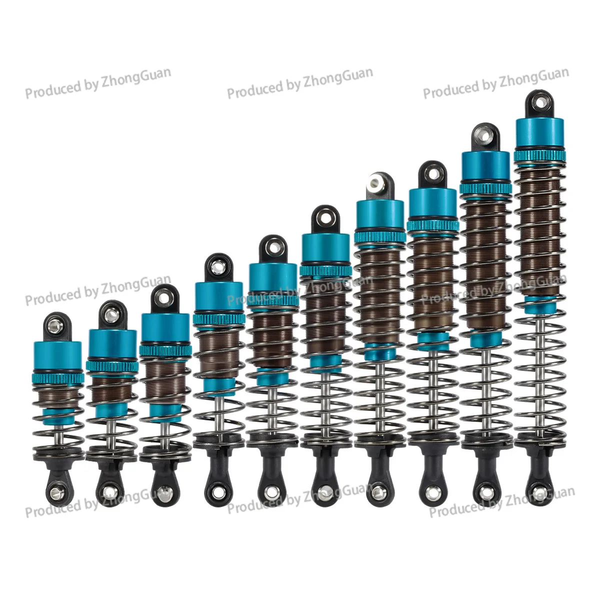 4 Adjustable Oil Pressure Shock Absorbers, Diameter 52mm-120mm, for 1/10 Scale Rc Off-road Vehicles