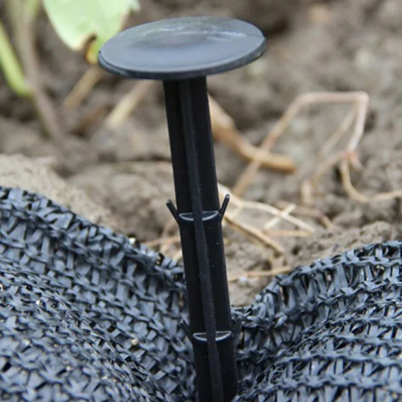 11 16 20cm Greenhouse Garden Anti Grass Mat Cloth Nail Ground Auger Fixation Barbed Larger Cap PP Materials Plants Film Pegs