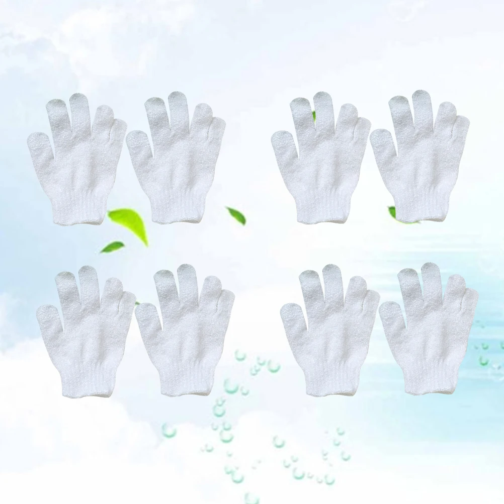 8 STKS Hoge kwaliteit kinderbadhandschoenen Getextureerde exfoliërende body scrub Douchewanten Gemakkelijk te gebruiken Praktisch baden
