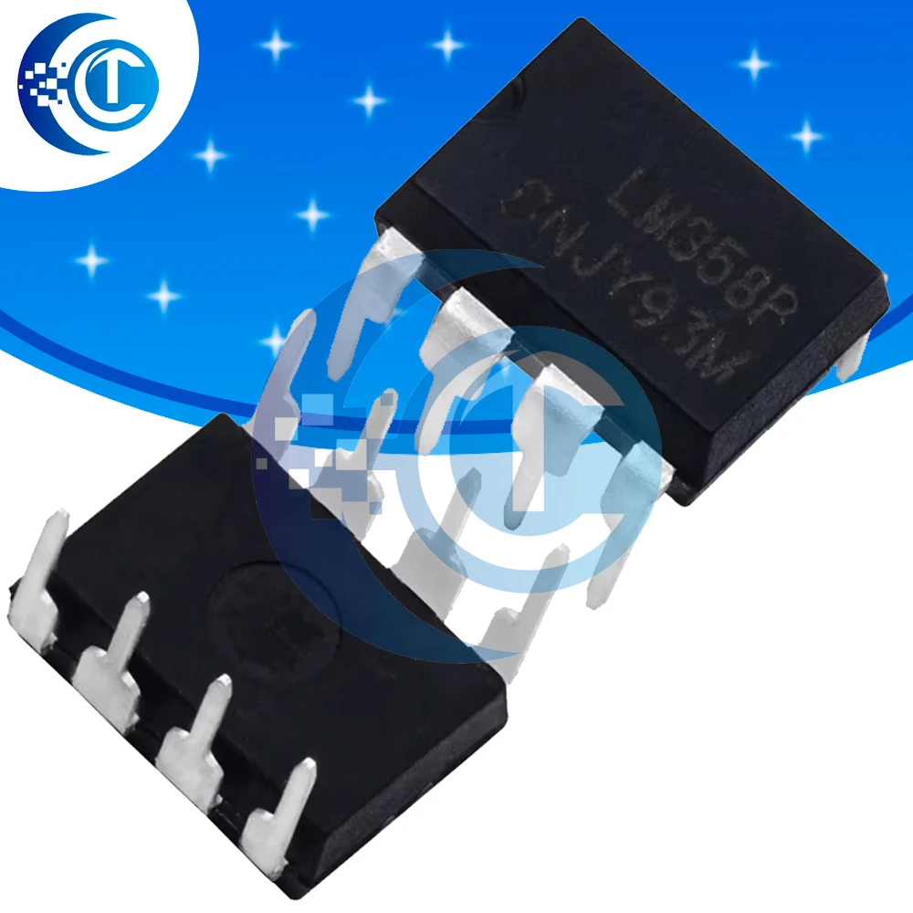 20PCS LM358N LM358P Dual Operational Amplifier IC Kit DIP-8 Package Op Amp Integrated Circuits for Arduino DIY Projects