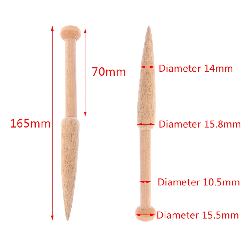 목재 직조 스웨터 스카프 태피스트리 보빈 크로셰 후크, DIY 직조 도구, 1PC