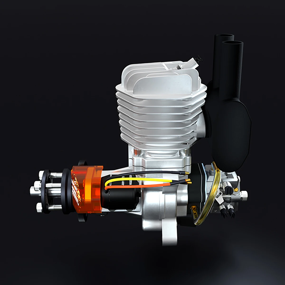 EPHIL X-38cc-R PRO Model Aircraft Engine Electric Start Single Cylinder Two Stroke Rear Fixed Wing