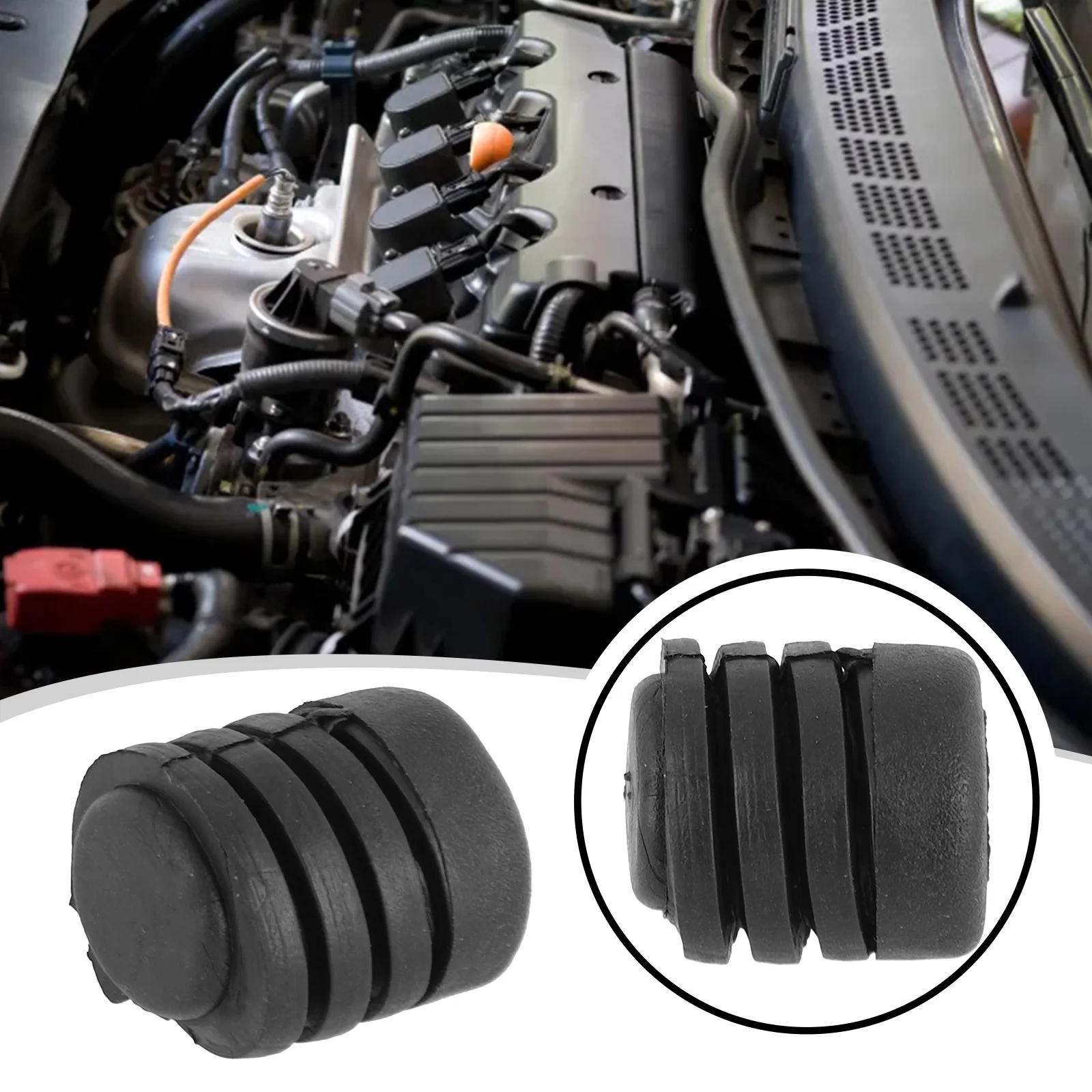 65822-01M00 Hood Stop Car Inner Buffer Bumper Rubber for Mount 62840-V0100 65823-5B000 Rubber Car Engine Hood Black
