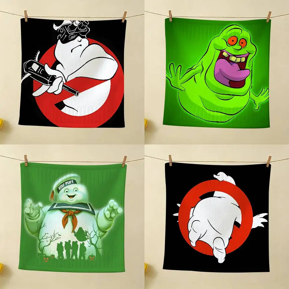 Movies G-Ghostbusterss Polyester Cotton Fabric, For Home Dormitory Hanging Kitchen Towel, Absorbent Wiping Towel