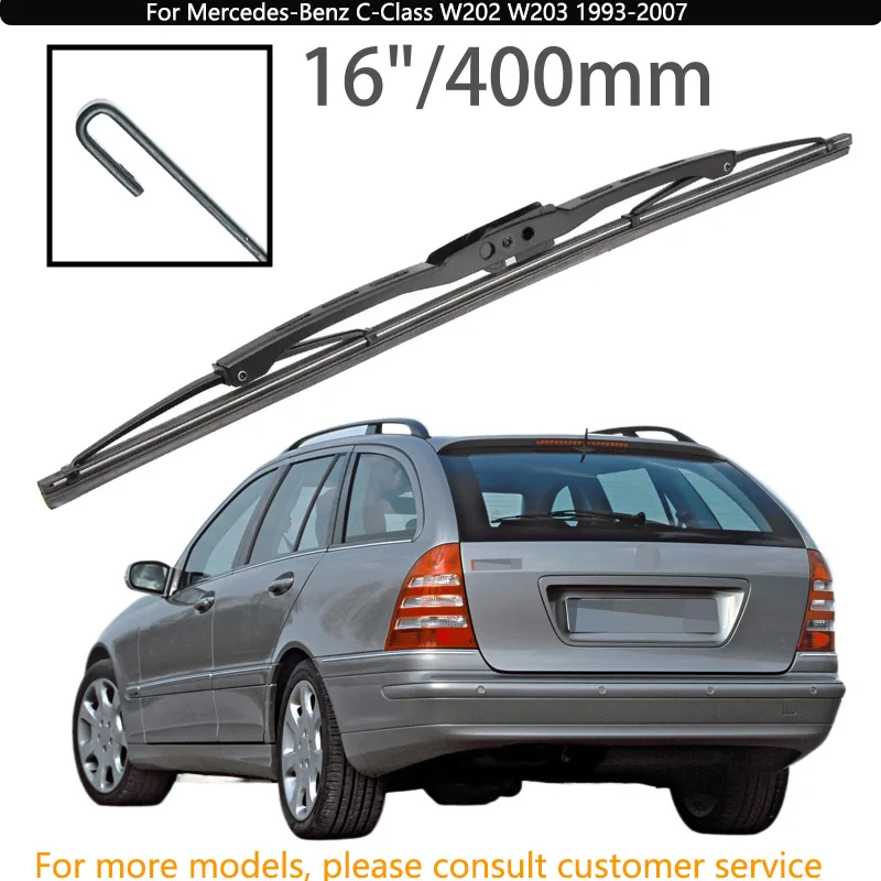 

For Mercedes-Benz C-Class W202 W203 1993-2007 Car Accessories 16" Rear Windshield Windscreen Washer Wiper Blade