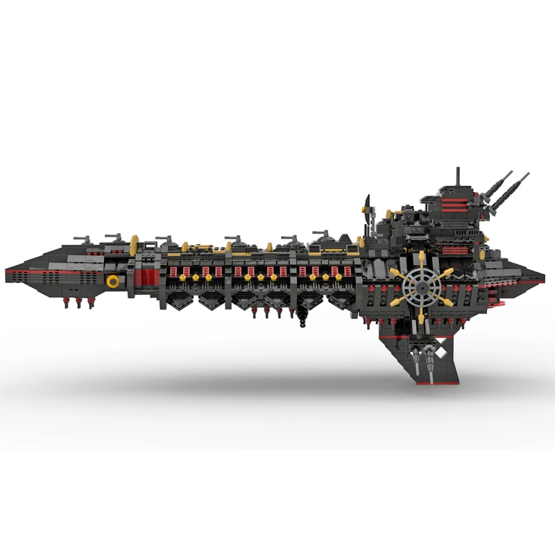 MOC Game 40k Vengefuled Spirit Glorianaed Class Battleship Model Building Blocks Set Weapon Warship MOC-161010 Bricks Toys Gift