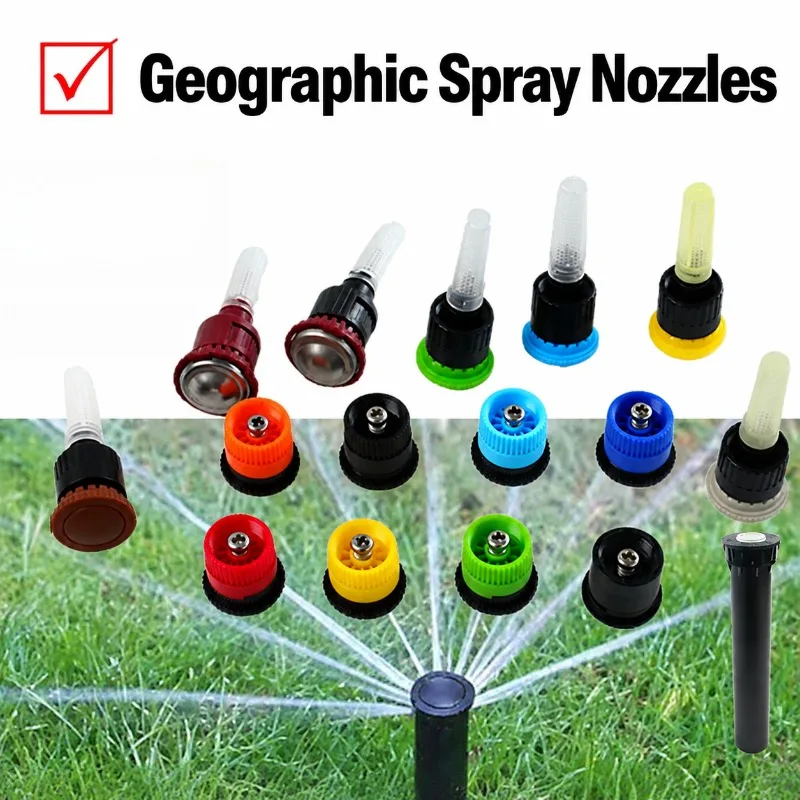 Pop-up Scatter Sprinkler Head 360 Degree Automatic Rotating Irrigation Nozzle Retractable Lawn Water Spray Accessory Projects