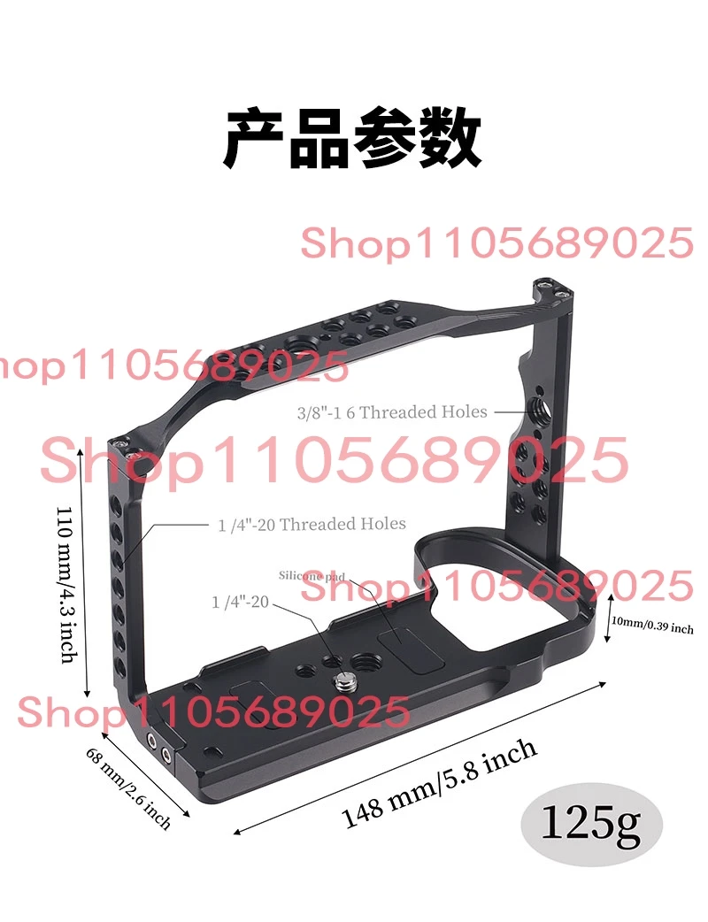 xh2 for fujifilm X-H2 X-H2S camera Rabbit cage Rig Handle Arm support bracket Stabilizer hotshoe video led microphone tripod