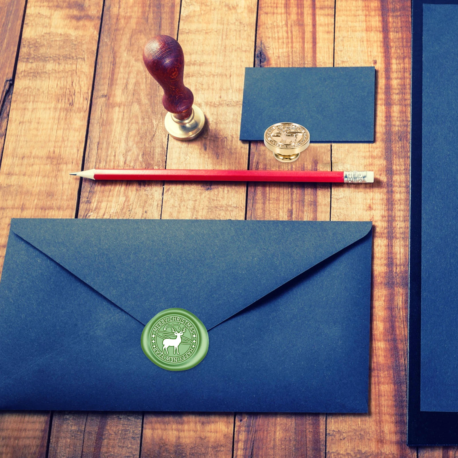 

1Pcs Xmas Fire Wax Seal Stamp Head Alloy Material Durable Envelope Lacquer Seal Heads Xmas Wax Sealer Stamp Head Replacement