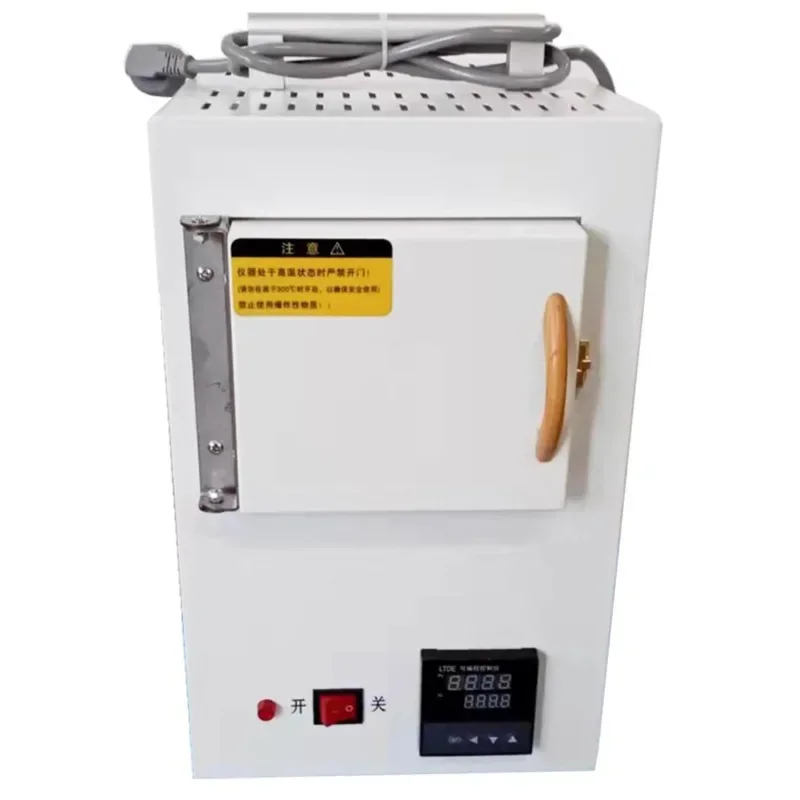 Controle de programa integrado pequeno forno elétrico automático multifuncional fibra cerâmica alta temperatura//220V