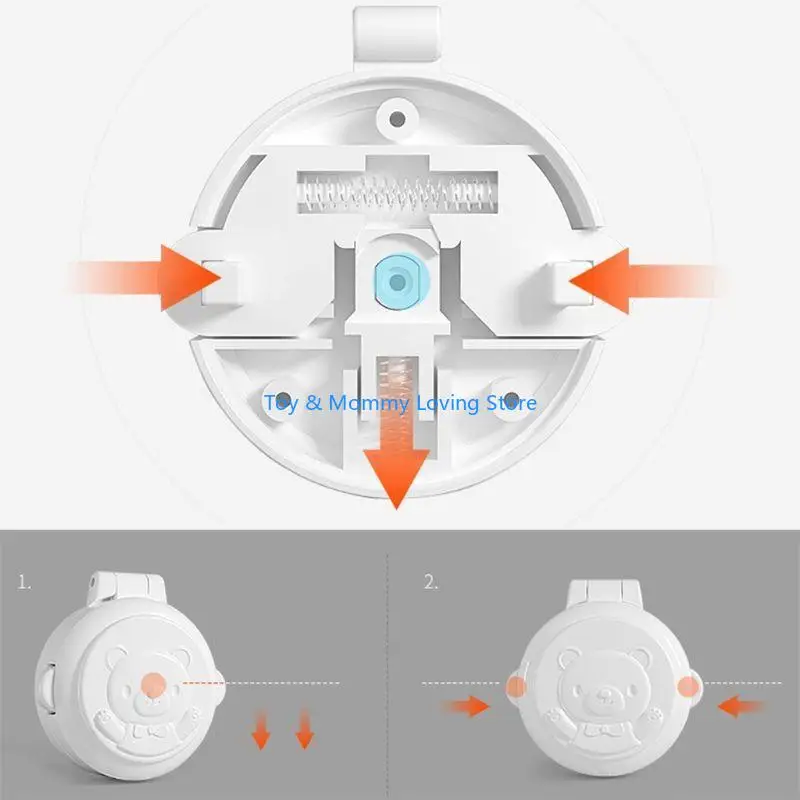 Y1QF غطاء مفتاح لسلامة الأطفال الصغار، قفل وسادة السيارة، غطاء قفل حامي #3