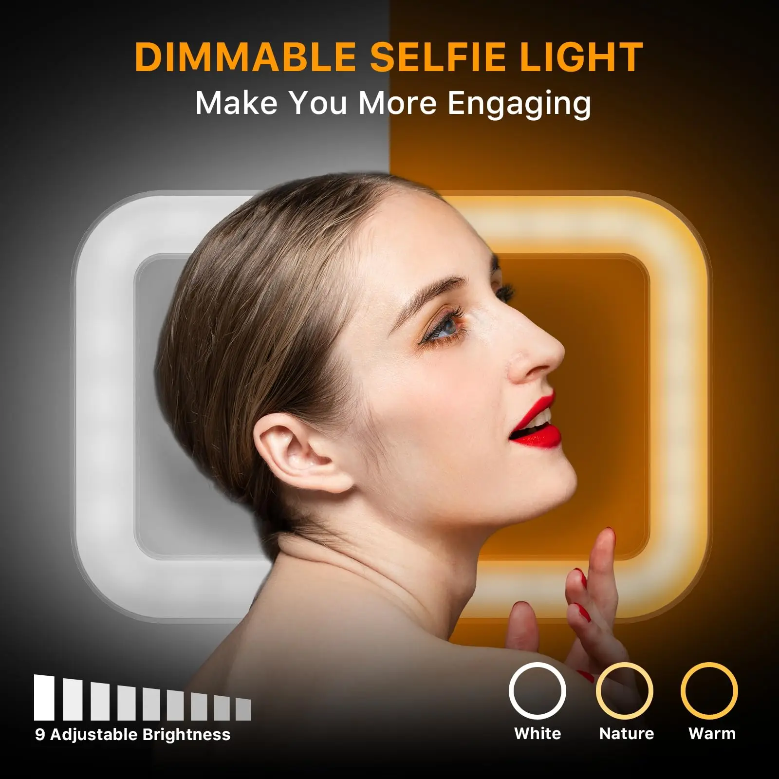 LISCN 1.3m LED Selfie Light with Stand 8\