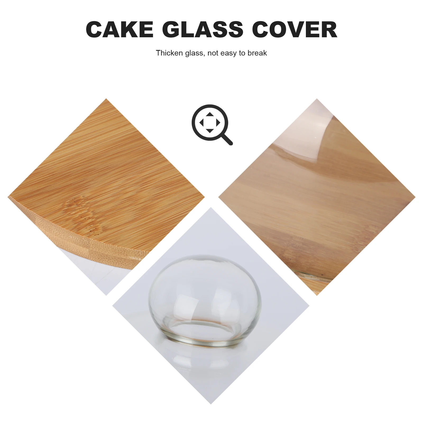 

Glass Cover Portable Cake Carrier Carrrier for Storging Display Stand Transporter Storage