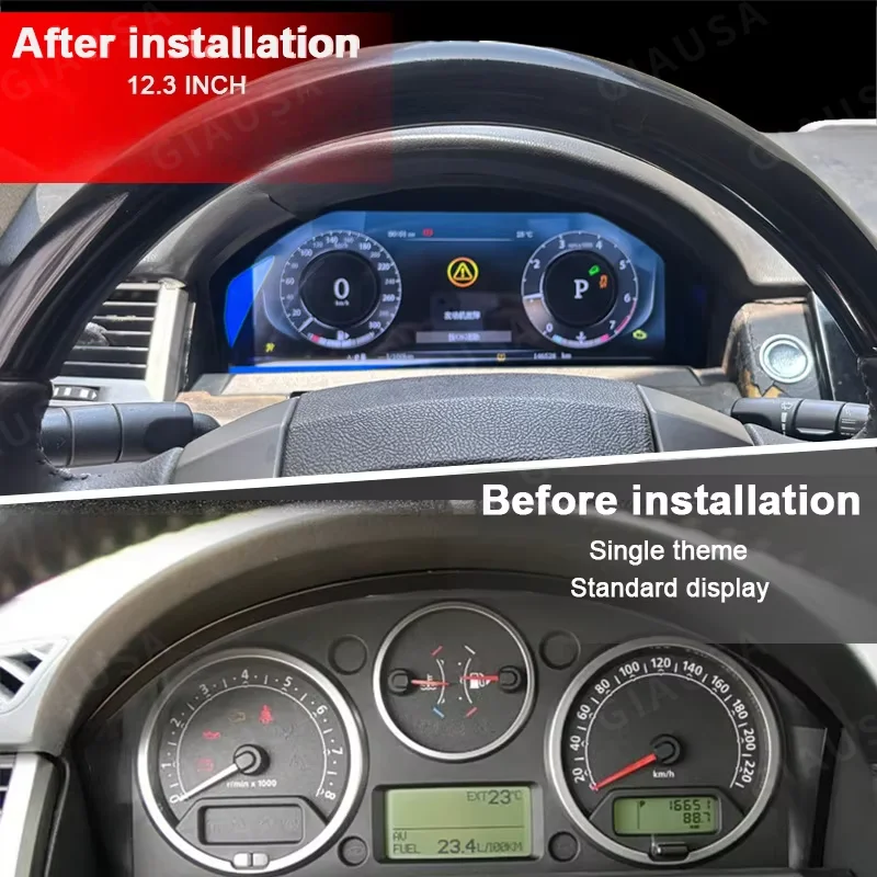 AFY For Land Rover Discovery 3 4 5 2005~2016 LCD Dashboard Instrument Display Speed meter Virtual LCD Instrument Cluster Cockpit
