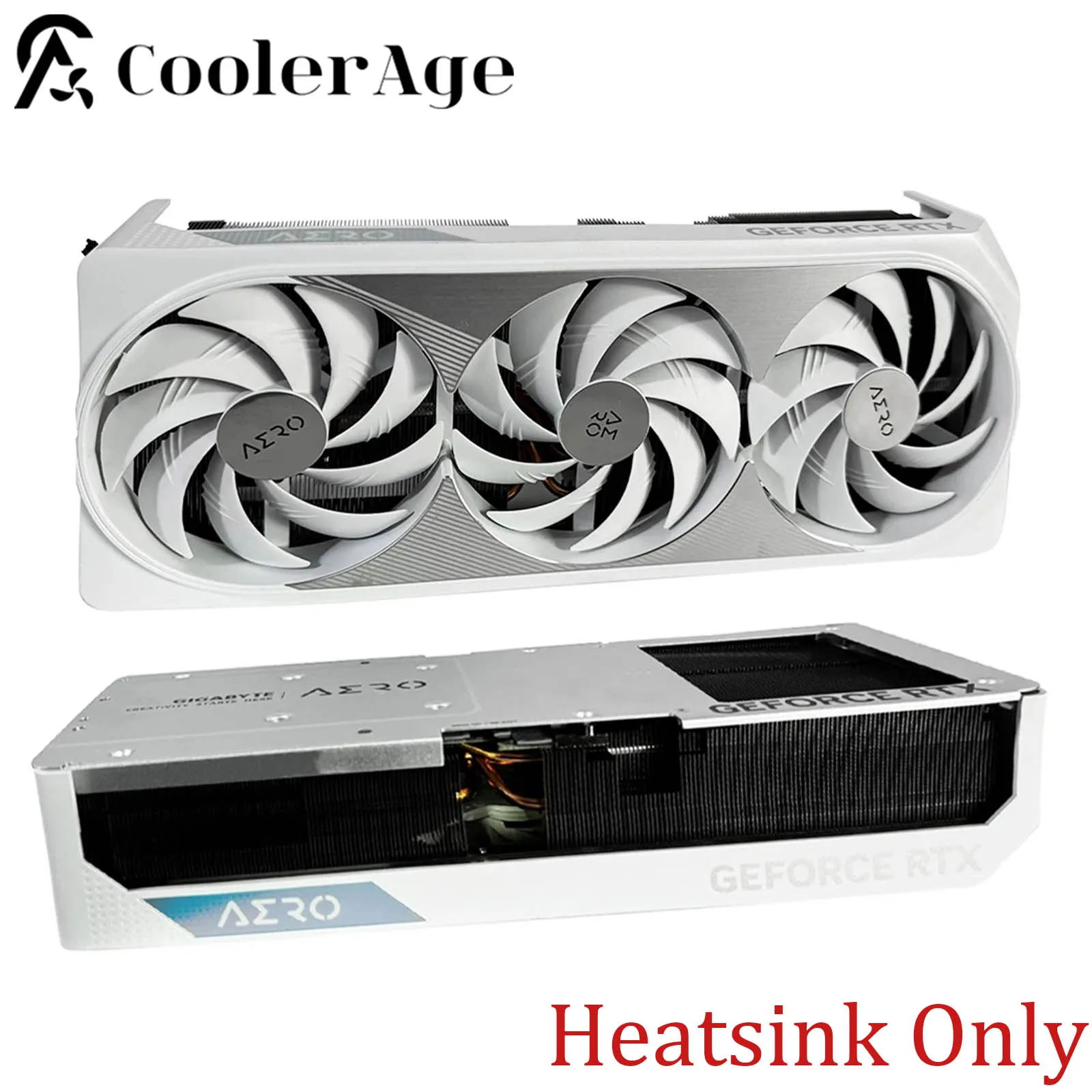 For Gigabyte GeForce RTX 4080 4090 AERO OC Video Card Fan with Backplane RTX4080 RTX4090 Graphics Card Replacement Heatsink