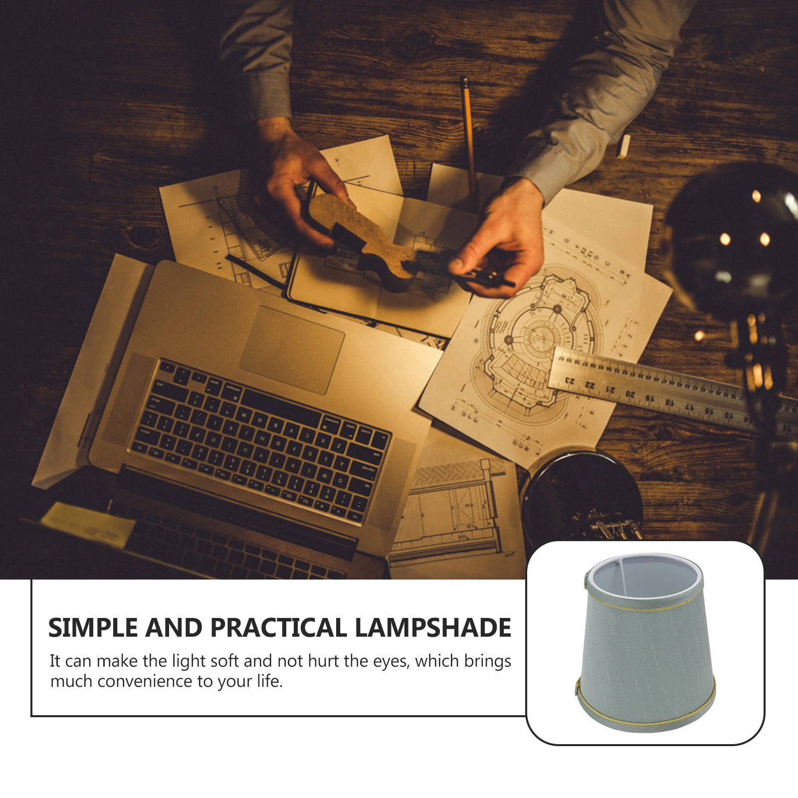 

Ceiling Lampshade Fabric Cover Vintage Table Green Pendant Light Dust Protection Modern Atmosphere Easy Install Lampshade Decor