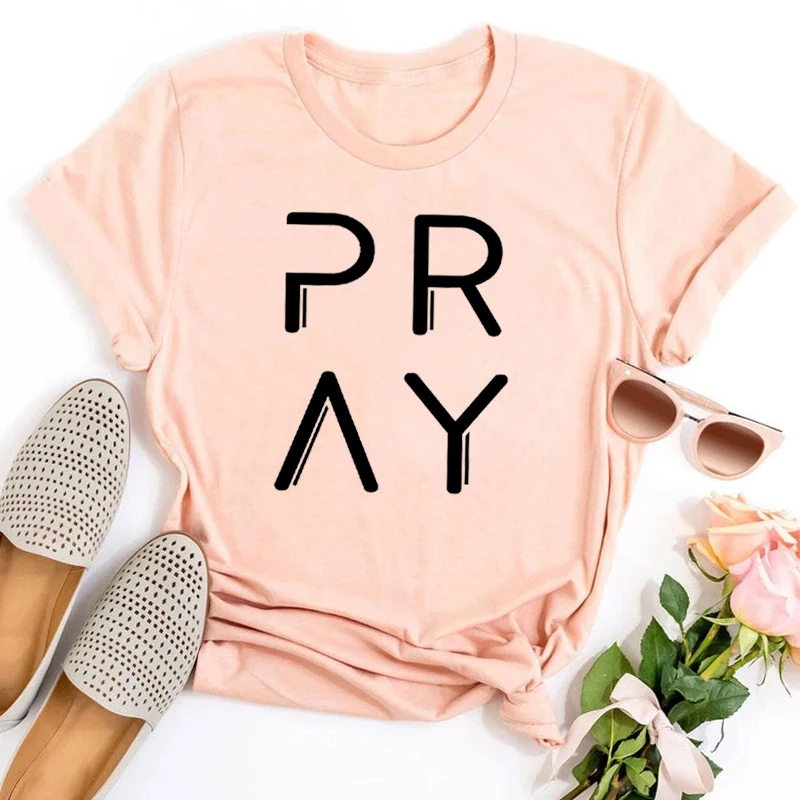 

Pray Shirt Prayer Tshirt Christian Unisex Tee Christian Vintage Clothes American Retro Kindness Tshirt Tops