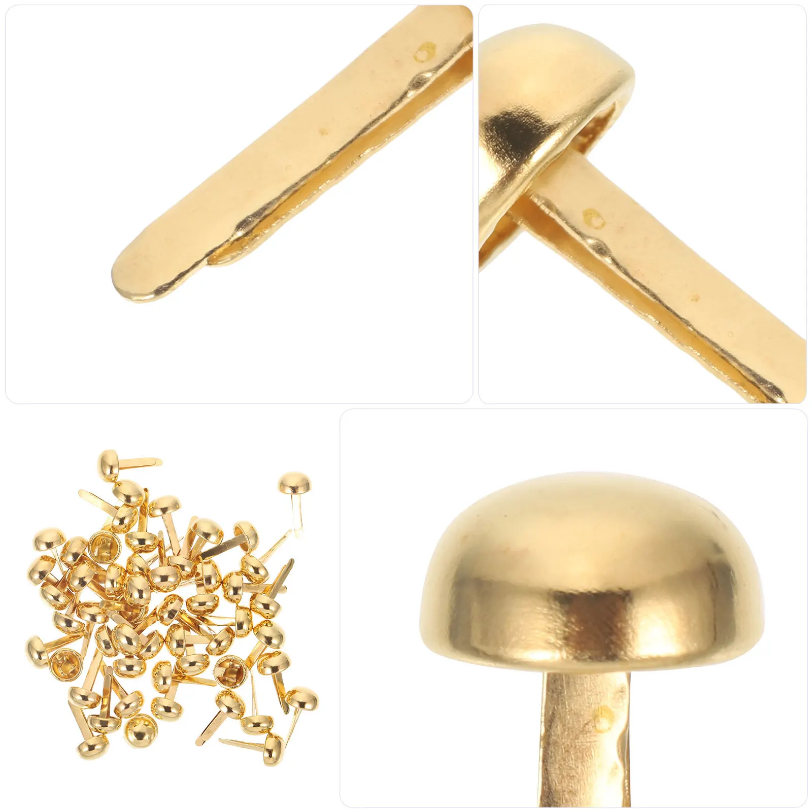 

100Pcs Paper Crafts Brads Metal Decorative Pins for Scrapbook Cards Paper Fasteners DIY Projects Brads for Scrapbooking