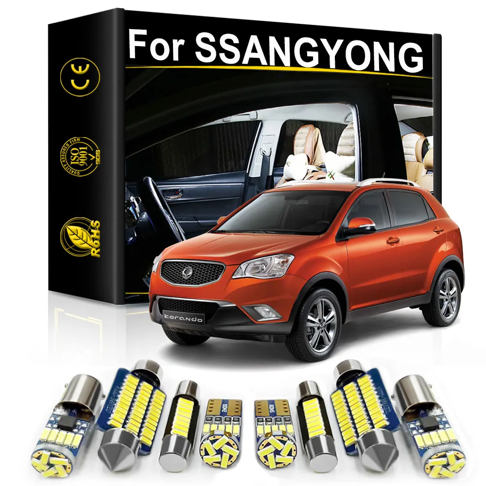 Car Interior LED Light For Ssangyong Korando KJ C Rexton Musso Actyon Sports 1 2 Grand Tivoli Turismo Kyron Accessories Canbus